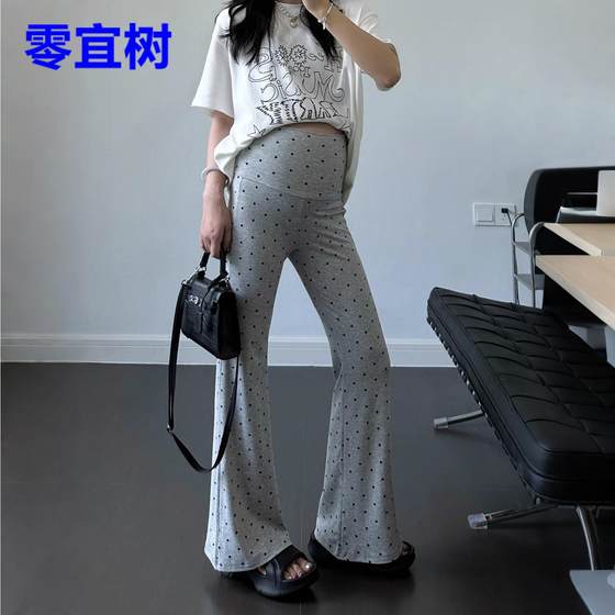 Sporty pregnant women polka dot pants for spring and summer high-waisted slightly flared pants outside wearing fashionable mother slim temperament flared trousers thin style
Sporty pregnant women polka dot pants for spring and summer high-waisted slightly flared pants outside wearing fashionable mother slim temperament flared trousers thin style