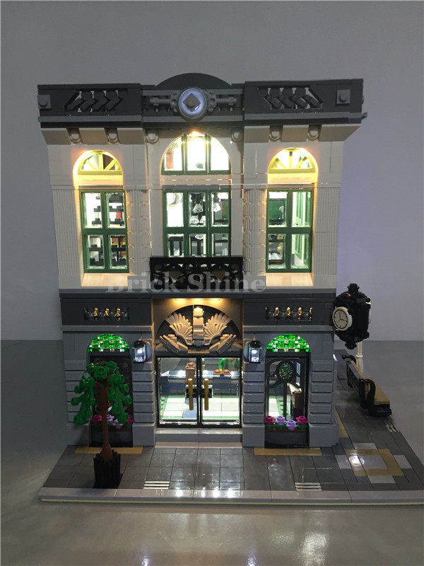 brickshine灯饰 乐高10251砖块银行led灯具 街景灯光 乐高灯饰城_7折
