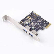 syba syba FG-EU307A 2U small chassis USB3 0 card half PCI-E go 2 port USB3 0 expansion card