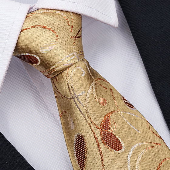 Silk yellow striped tie wedding groom suit mulberry silk men business fashion formal wear gift box gift tie
Silk yellow striped tie wedding groom suit mulberry silk men business fashion formal wear gift box gift tie