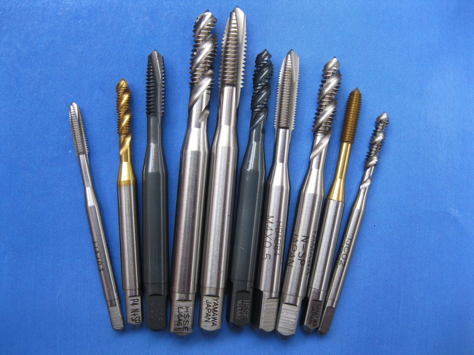 进口yamawa丝攻机用丝锥细牙丝锥m3x0.35 m4x0.5 m5x0.5 m6x0.