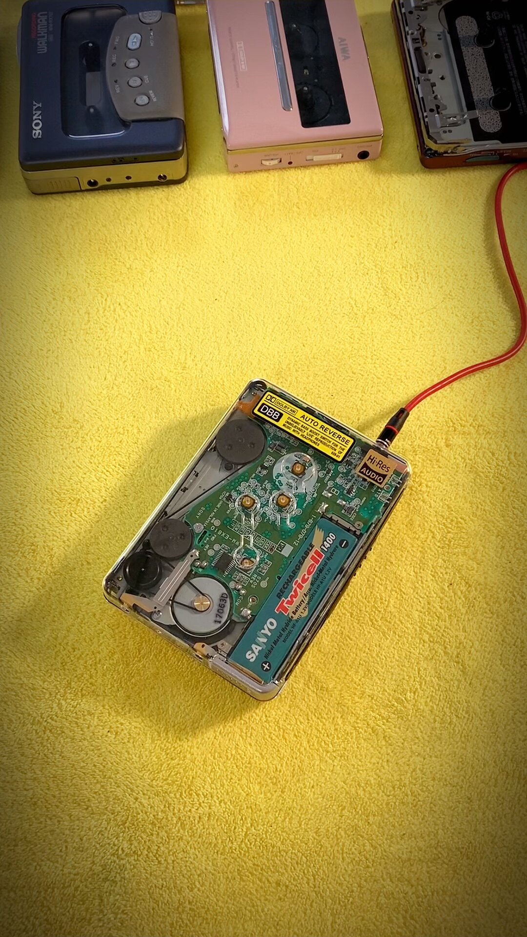 索尼wm-ex610全透明磁带随身听