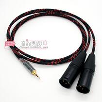 2 5mm balanced one-to-two 2XLR 2 5mm to dual XLR male audio cable amp monitor active speaker cable