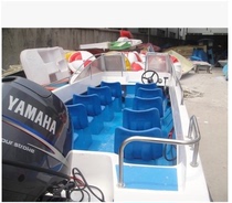 5 9 meters glass fiber reinforced plastic speedboat 10-seat patrol boat yacht assault boat breeding boat tourist boat can be hung off-board