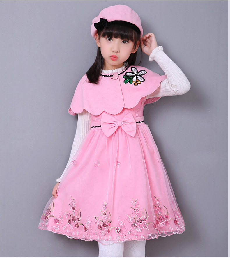 童星闪闪 儿童裙子春秋女宝宝公主裙童装女童连衣裙春装2018新款