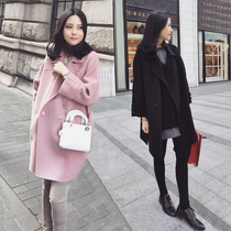 Woolen coat womens long Korean version 2020 new fashion tide temperament Joker chic wind woolen coat women winter