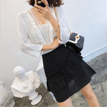 Worry-free with fashion womens clothing 2020 New temperament thin retro port taste small man set two-piece female summer