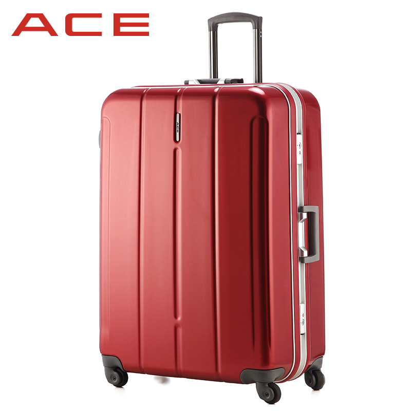 ACE日本爱思新明锐静音万向轮旅行箱 28寸海关锁铝框拉杆箱