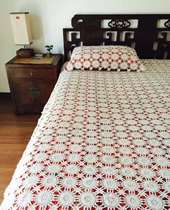 Home handicraft art crochet heart edge bedspread tablecloth wool woven material bag sofa towel curtain hand hook line