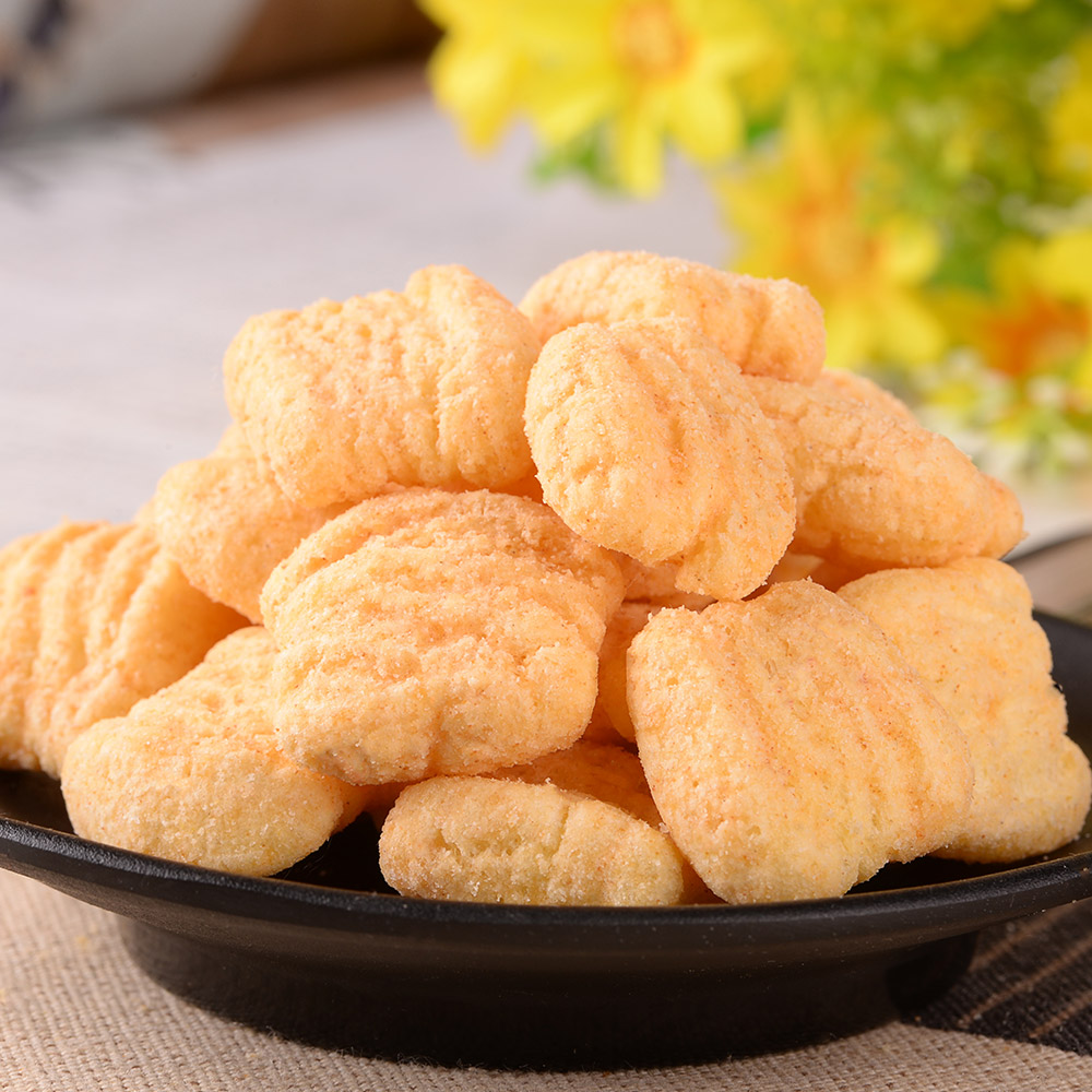 小王子麦香鸡味块108g*9包 非油炸健康办公女生零食特产小吃批发