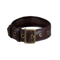 Mr. Jis steam Continental steampunk steampunk coffee brown leather choker collar collar collar collar