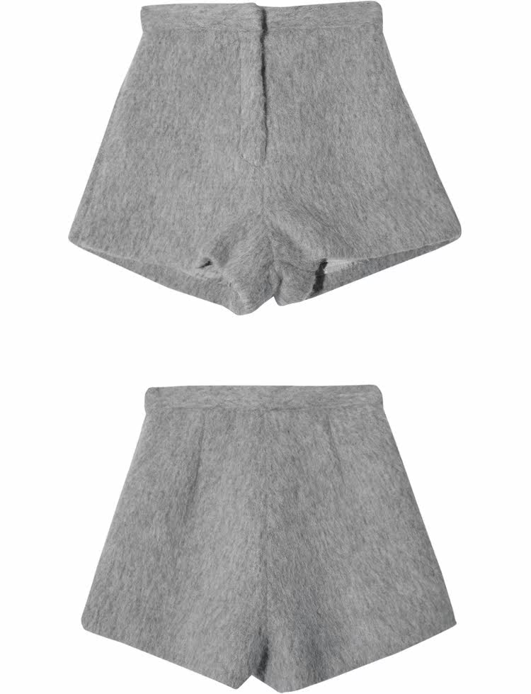 stylenanda-韩版高腰可爱<em>毛呢短裤</em>(<em>制作</em>商品)s