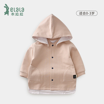 Lala spring dress baby clothes cardigan coat male and female children Single cotton baby Joker coat 0-3 years old