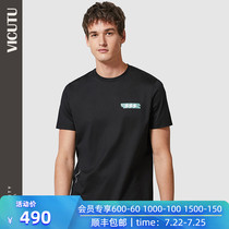 VICUTU 2020 summer new mens short-sleeved T-shirt fashion pure cotton mall with the same male