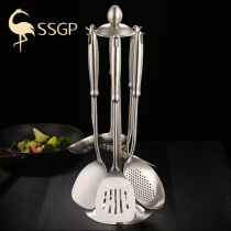 304 stainless steel spatula set Household cooking spatula spoon frying spatula soup spoon Kitchen full set of spatula kitchenware