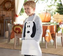 Foreign trade Childrens apron pure cotton patch cloth embroidered small apron toddler Baking waistline Cartoon Dogs Small Apron