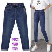 Tightness high waist display slim jeans female summer slim fit 2022 new 90% pants spring and autumn elastic body slim fit pants