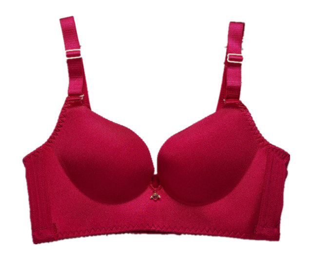 Brushed smooth seamless one-piece push-up adjustable wire-free bra underwear women's bra sexy ສີແຂງ