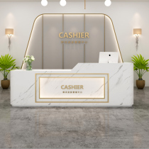 Barber shop cashier counter simple beauty salon front desk hairdressing shop milk tea shop clothing shop reception desk bar table