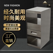 New All Stainless Steel Tool Cabinet Brief Hairdressers Online Red Hair Salon Special Tool Cabinet Beauty Salon Specialties Customized