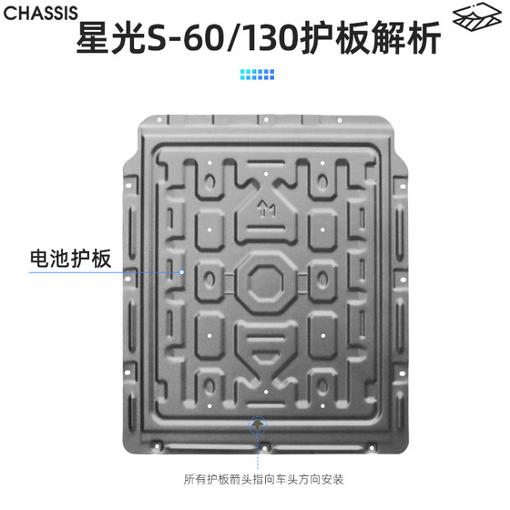 2024 Wuling Starlight의 배터리 섀시 보호 플레이트 원래 수정 된 액세서리 Xingguang S Pure Electric Special Protection Plate 2024 Wuling Starlight의 배터리 섀시 보호 플레이트 원래 수정 된 액세서리 Xingguang S Pure Electric Special Protection Plate