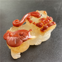 Yunnan Huanglongyu ice species Hongyun head pendant pendant hangers to send wealth transfer evil Jade men and women models