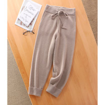 Giant Display Slim 450G Mt. Cashmere Pants Feet Fixed Curl Woman Tightness Waist 90% Cashmere Pants Grandma Pants 69941