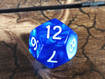 12 Faces Dice Polyhedron Digital Color Toy Teaching Aids Life Instructions twelve Faces Pearl Tattox MAGIC White Words