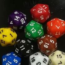Black dice multi-sided numbers 4 6 8 10 12 20-sided colors dnd six eight twelve twenty-sided teaching aids
