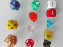 30-sided addition subtraction multiplication and division dice dnd24 20 12 10 8 6 4-sided running group color Childrens teaching toy