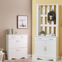 Shoe cabinet ultra-thin dump paint large-capacity white European-style simple shoe rack hanging clothes foyer cabinet white storage storage