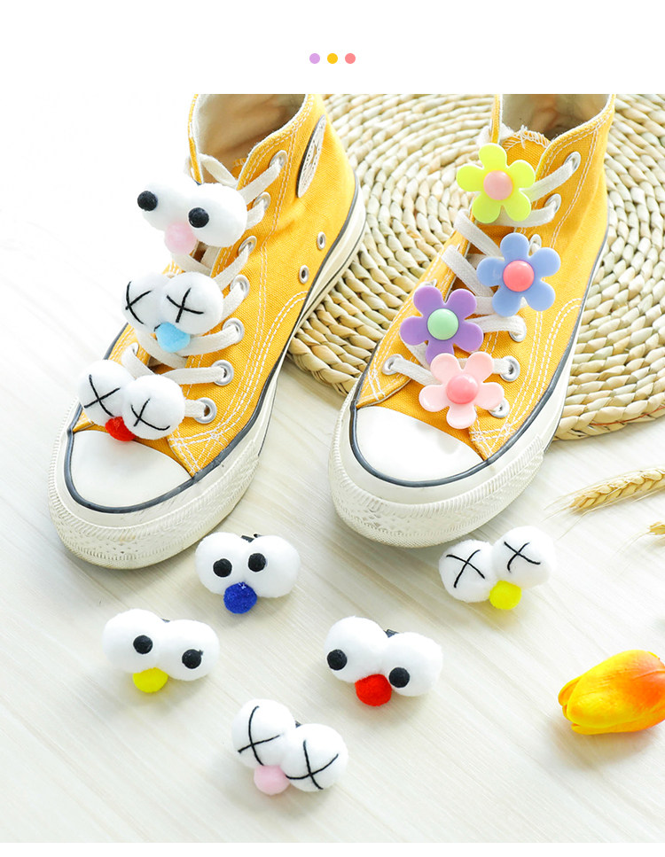 创意可爱鞋带扣装饰ins泫雅风卡通立体鞋子配饰学生个性鞋面挂饰