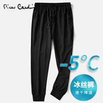 Pierre Cardin pants air-conditioned pants mens summer ultra-thin mesh corset mouth nine-point quick-drying sports casual long pants