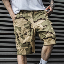 Chief new three sand camouflage shorts mens army fan summer tactical five-point pants outdoor wear-resistant loose four-from-one slacks