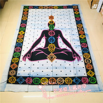 Clear cabin India Mandara hanging cloth tapestry ethnic wind India flying blanket table cloth linen yoga decoration curtains