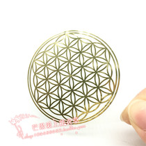 Metal stickers mobile phone background stickers flowers of life tree of wealth Anka