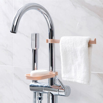 Faucet drain rack soap storage rack kitchen supplies sink sponge cloth drain rack combination