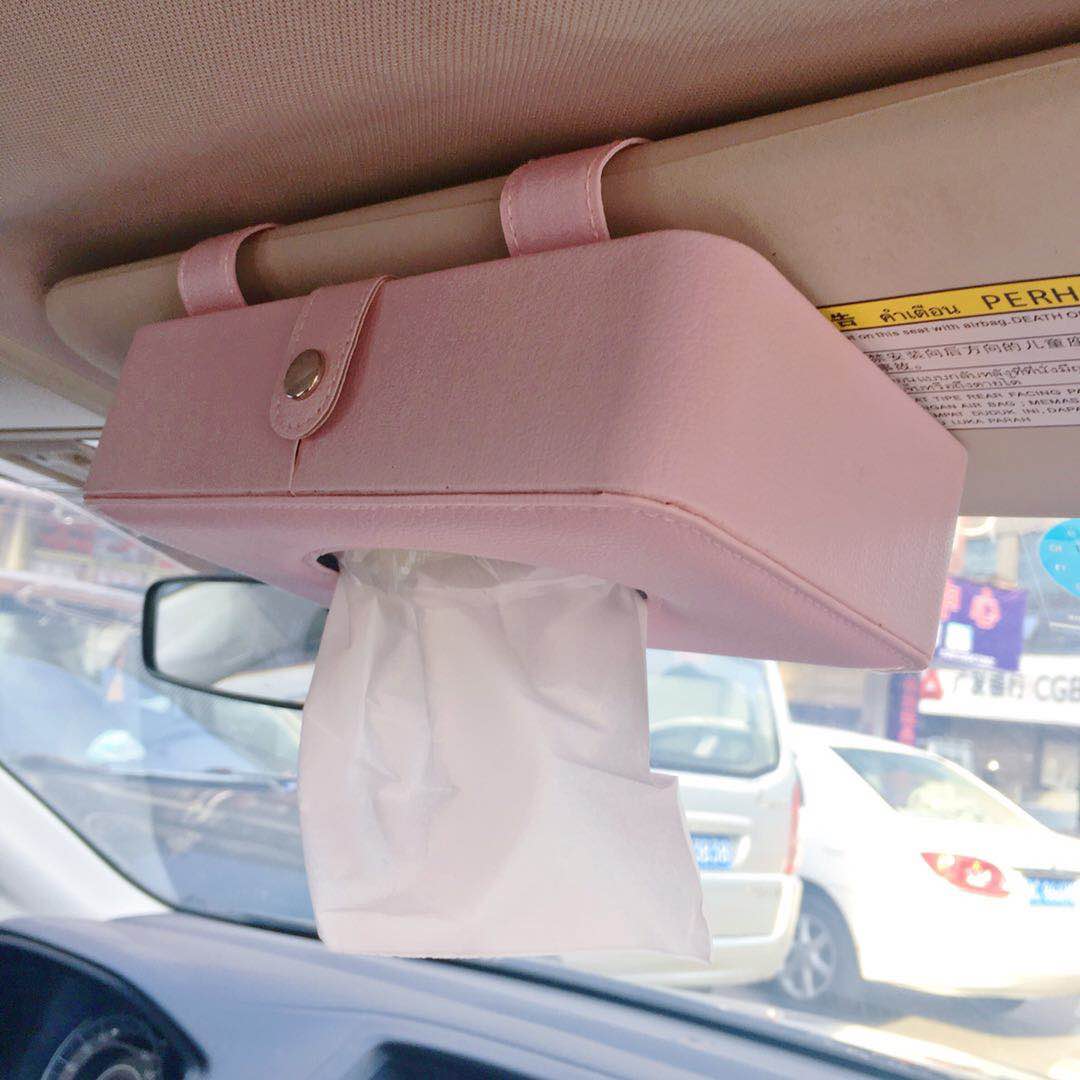 car tissue box hanging type hanging sun visor hanging sunroof car tissue box car interior leather car paper box