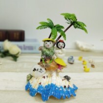 Sea love handmade natural conch shell crafts seaside couple ornaments tourist souvenirs