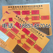 Guide for the operation of GMDSS equipment by ship master in distress (in Chinese and English) radio distress communication poster