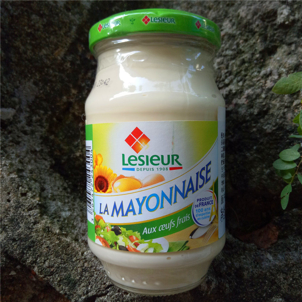 法国乐禧瑞玻璃瓶装蛋黄酱面包沙拉酱lesieur la mayonnaise 235g_7折