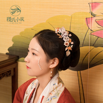 Jis Xiaozhu Xiang Spring Night Original Ancient Wind Headwear Song Ming Crown Jewelry Hanfu Pier Flower Hair Crown Women