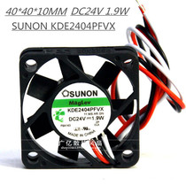 SUNON sunon KDE2404PFVX 24V 1 9W 4010 4CM 3-wire mute converter fan