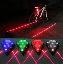 Bicycle rechargeable laser parallel line taillight mountain road car laser projection taillight bicycle riding equipment