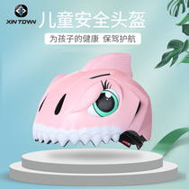Shark cartoon childrens bicycle riding equipment balance car bicycle baby Helmet helmet summer breathable