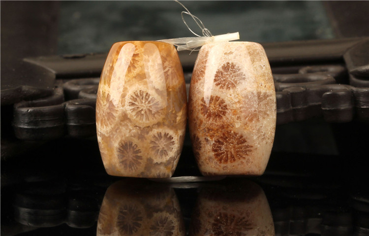 天然菊花石桶珠贝壳散珠 顶珠佛珠108颗星月菩提金刚配饰搭配