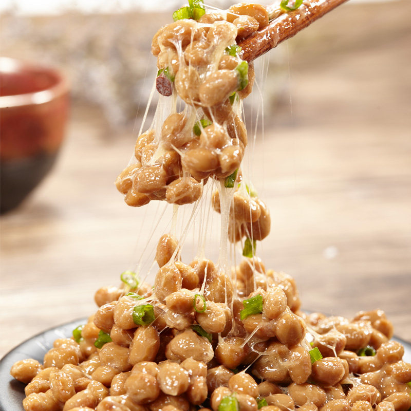 日本进口纳豆 北海道小粒纳豆即食拉丝纳豆 高野本场纳豆6组 包邮