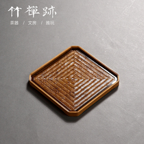 Bamboo Zen Tray Benchtop Boutique Bamboo Woven Tray Supervised by Famous Tea Tray Tea Utensils Storage Tray Bamboo Dry Bubble Tray