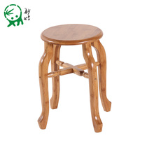 Miaozhu antique small round stool bamboo small stools home stool small bench bamboo stool dining bench