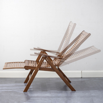 Lunch Break Deck Chair Fold Leaning Back Chair Home Casual Bamboo Chair Portable Bed Summer Beach Chair Sloth Man By Cool Bamboo Chair